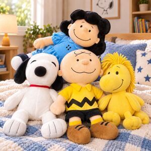 Kohl’s Cares Peanuts Plush Lot of 4 Snoopy Charlie Brown Lucy Woodstock